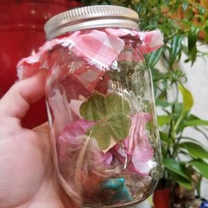 Magic Spellcasting Jar (1) - Witchy Magic Jar w Trinkets Handmade